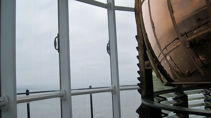 fresnel lens in Yaquina Head Lighthouse