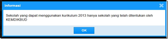 Warning penguncian kurikulum pada aplikasi dapodik