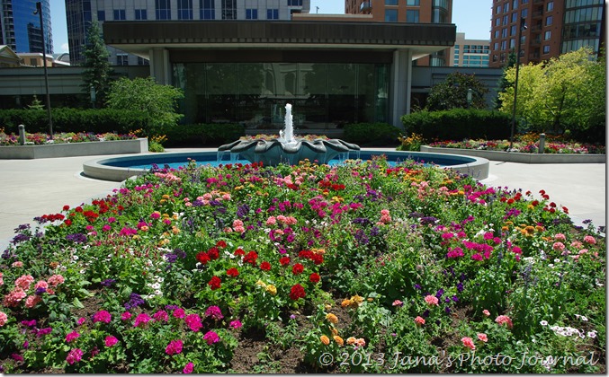 Flower Beds in Front of Temple Square Visitor Center Flower Beds in Front of Temple Square Visitor Center