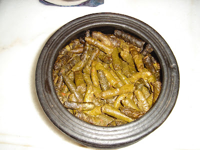 Day 5 : Cappadocia; freshly prepared, yummy stuffed grapevine leaves in olive oil, I can still feel the taste!