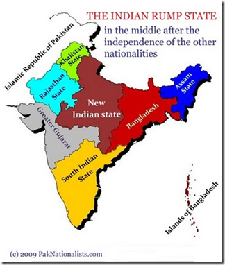خريطة تقسيم الهند