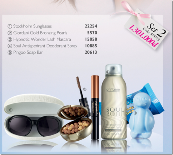 Oriflame - Chương trình quà set 8-2011 - Bộ 2