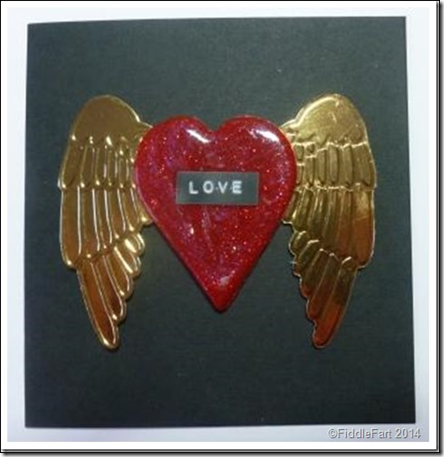 winged heart valentine card