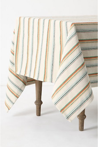 This tablecloth will get a lot of love this summer. Use it for picnics or outdoor dinners. (anthropologie.com)