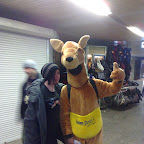 Ant & a man dressed as a dog.jpg