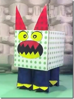 Germ monster from tissue box