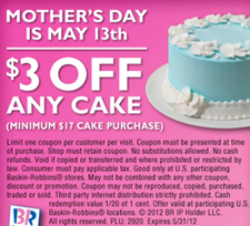 baskin robbins Coupon  Pikabiz