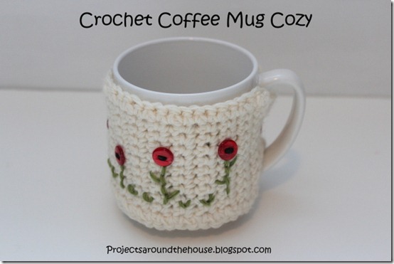 crochet coffee mug cozy