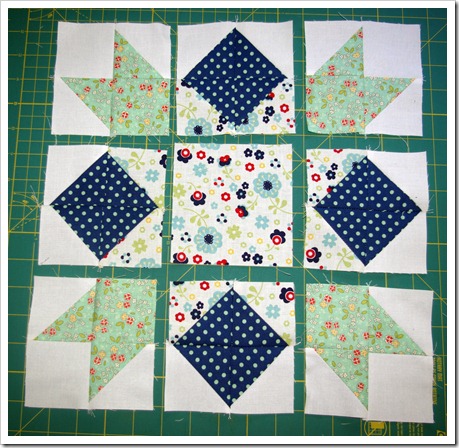 Squares and Stars step 5
