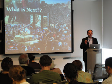  Khaled Z. Amin, a visiting scholar from Cairo University, discusses Egypt's prospects for democracy and economic growth (Oct. 13, 2011). 