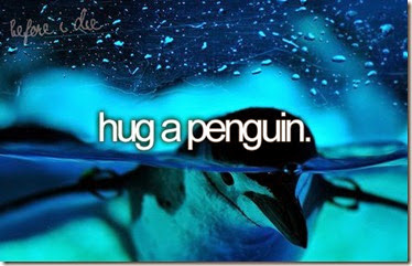 Bucket List - Hug a Penguin