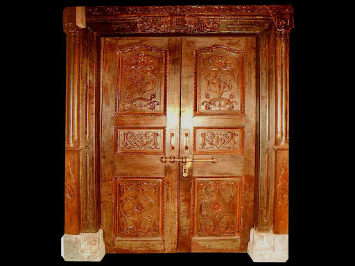 Carved Wooden Front Door