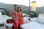 The newlyweds' last night at Melenos Lindos.