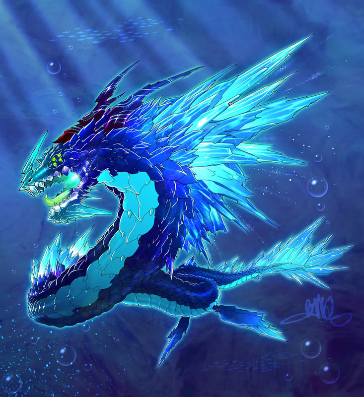 Crystal Dragon By Banq, Dragons