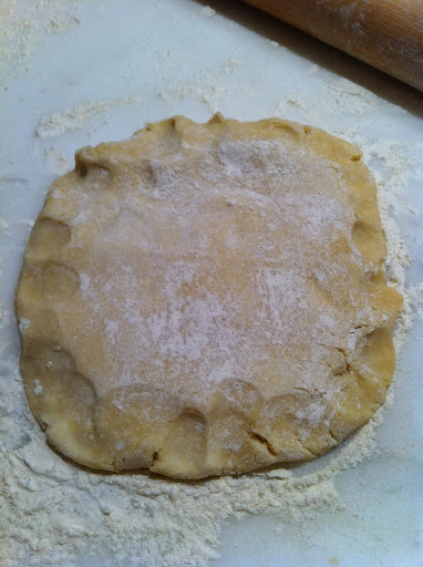 I read in our very own magazine that if you press the edge of the dough down with your knuckles, it will help prevent the edges from tearing while you roll. So, I tried it and it worked!