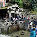 a cleanse with water from the kiyomizu hills in Kyoto, Japan 