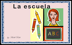 A La Escuela - An Easy Reader Book in Spanish About a Kid's School