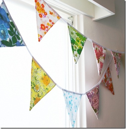 fabric pennant garland