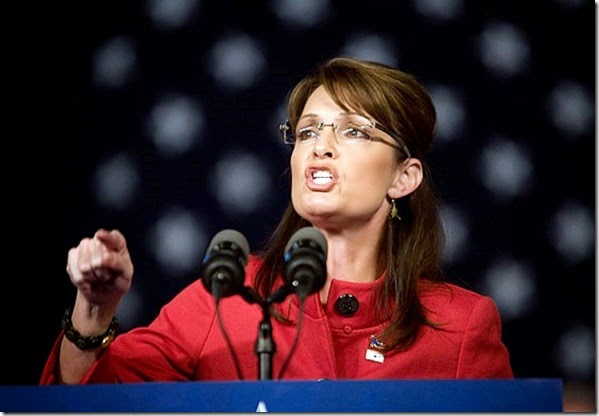 Sarah Palin makes a point Sarah Palin makes a point
