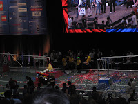 Team wins, hanging robot