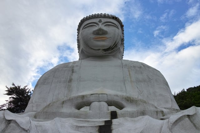 下から白馬大仏