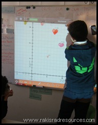 Project from your iPad to create an easy coordinate graph with the app Geometry Pad.