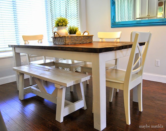 The DIY farmhouse table I didn't DIY // www.maybematilda.com