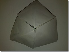 Piramida hexagonala origami