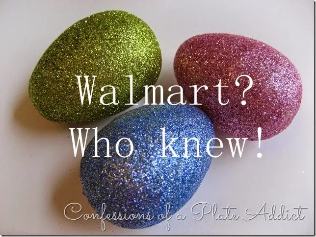 CONFESSIONS OF A PLATE ADDICT Pottery Barn Inspired Glitter Eggs