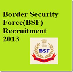 Constable Jobs in BSF 2013