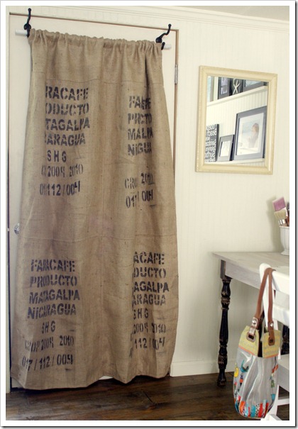 Coffee Sack Curtain