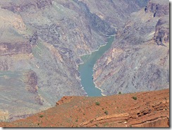 At some of the viewpoints you could see the Colorado River