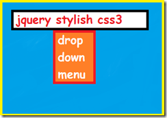 css3 drop down menu