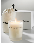 I am incredibly picky when it comes to scents and this candle from Manolo Blahnik is one of my absolute favorites. The scent is delicate and nowhere near overwhelming—I keep it lit on my desk for a constant calm ambiance. 
($45, bergdorfgoodman.com)