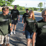 CBBC members walking strong. L to R: Larry, Mark, Andy, Jody, Kathy