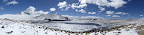 So cold that the nearby lake had nearly totally frozen over. Awesome panorama shot of the view from mushroom rock stop.