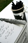 The cards that Evan designed (using Betsy Dunlap's calligraphy) for guests to sign and put in the wishing well. The cards that Evan designed (using Betsy Dunlap's calligraphy) for guests to sign and put in the wishing well.