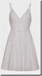 Yumi Broderie Anglaise Summer Dress in White