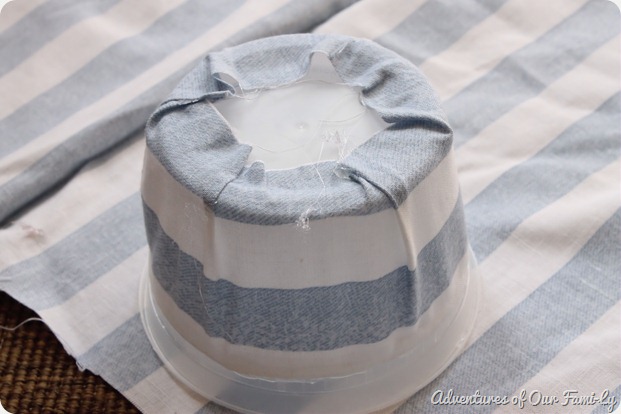 striped easter basket diy