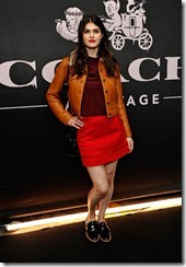 BEVERLY HILLS, CA - DECEMBER 11:  Actress Alexandra Daddario attends Coach Rodeo Drive Store Cocktail on December 11, 2014 in Beverly Hills, California.  (Photo by John Sciulli/Getty Images for Coach)