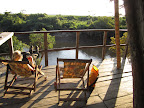 Sunset on the sunset dock, cold beer in hand and jungle river flowing just meters away from you. Great way to close off the day.