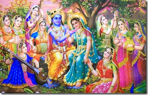 [Radha and Krishna with gopis]