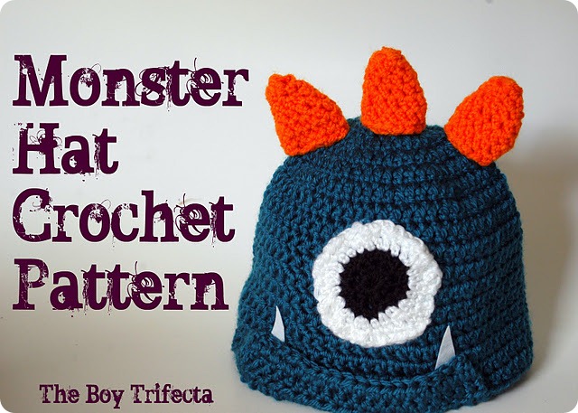 free monster hat crochet pattern