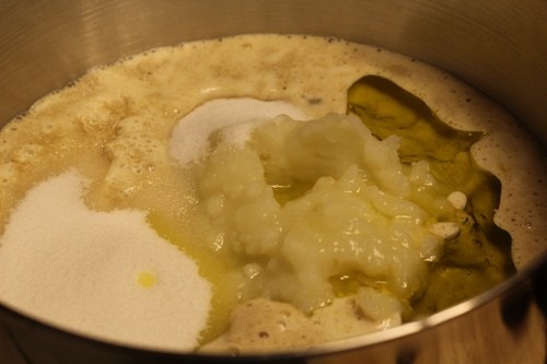 mixing-amaranth-potato-sourdough