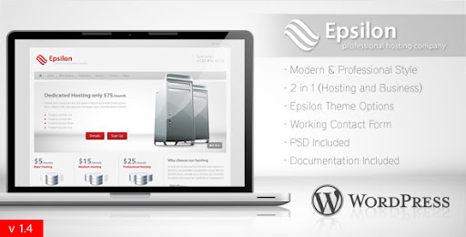 Epsilon - Hosting and Business Wordpress Theme - ThemeForest Item for Sale