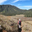 Through a meadow with Semeru coming into view