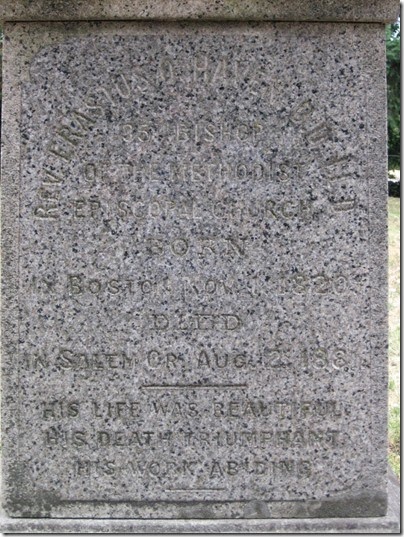 IMG_8382 Reverend Erastus O. Haven Tombstone at Lee Mission Cemetery in Salem, Oregon on August 12, 2007