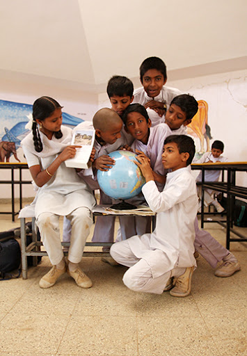 7th standard class at Deenabandhu Children’s Home.