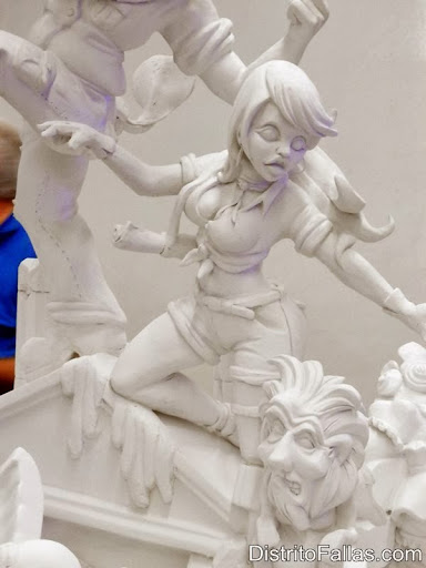 Falla Regne de València-Duc de Calàbria 2014 (maqueta). Lema: "En busca de la pasta perduda". Artista: Sergio Musoles