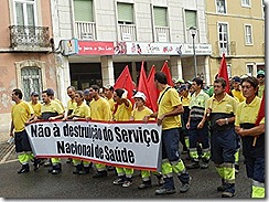 oclarinet. Marcha Contra o Desemprego 3. Out 2012